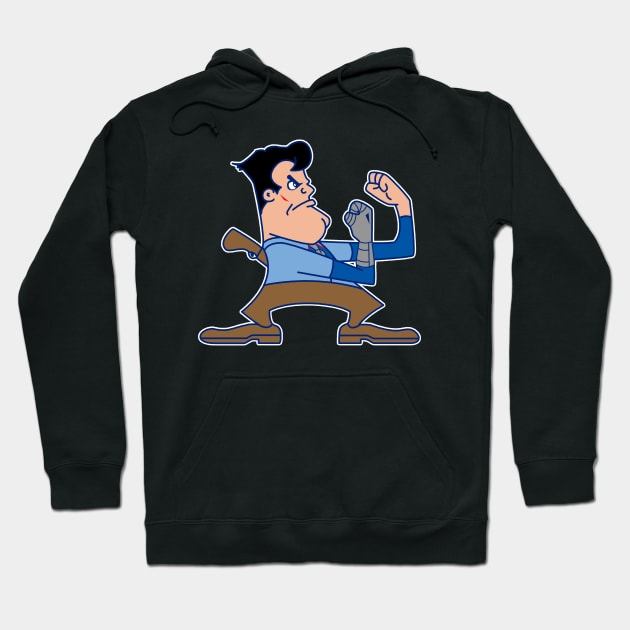 Fighting S-Mart Ash Hoodie by cudatron